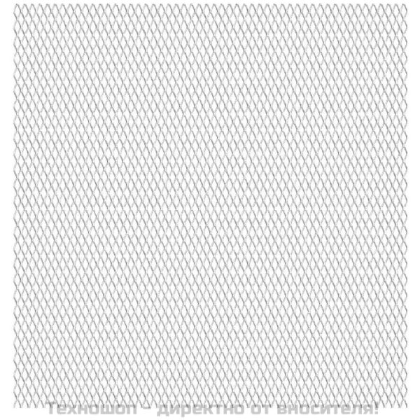 Мрежа оградна, неръждаема стомана, 100x85 см, 20x10x2 мм