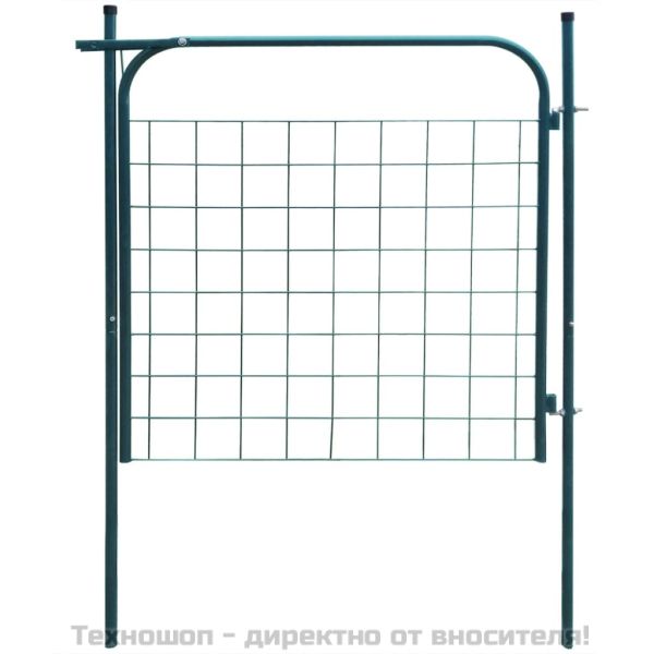 Градинска оградна порта 100x100 см, зелена