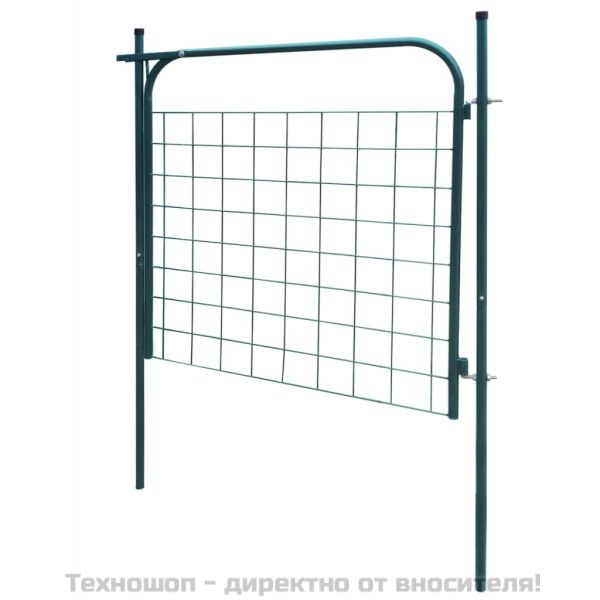 Градинска оградна порта 100x100 см, зелена