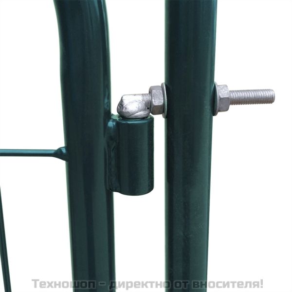 Градинска оградна порта 100x100 см, зелена