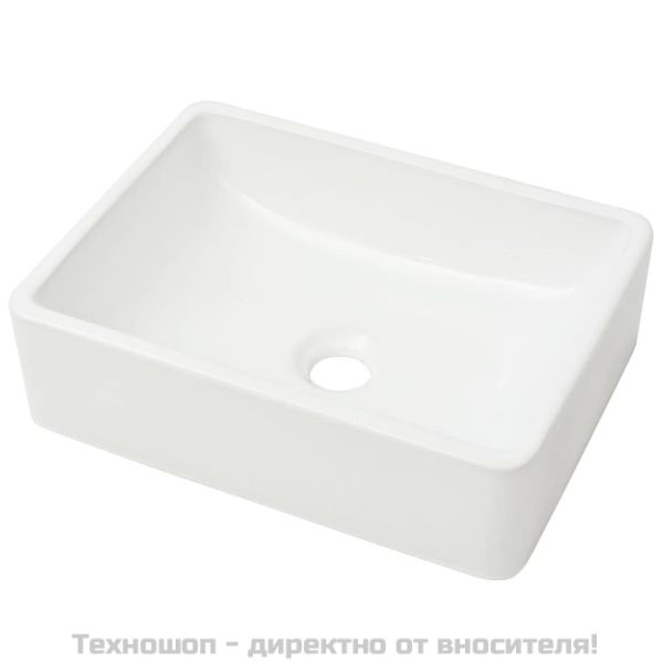 Керамична мивка, бяла, 41x30х12 см