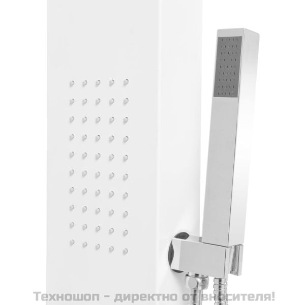 Система душ панел от алуминий, матирано бяло