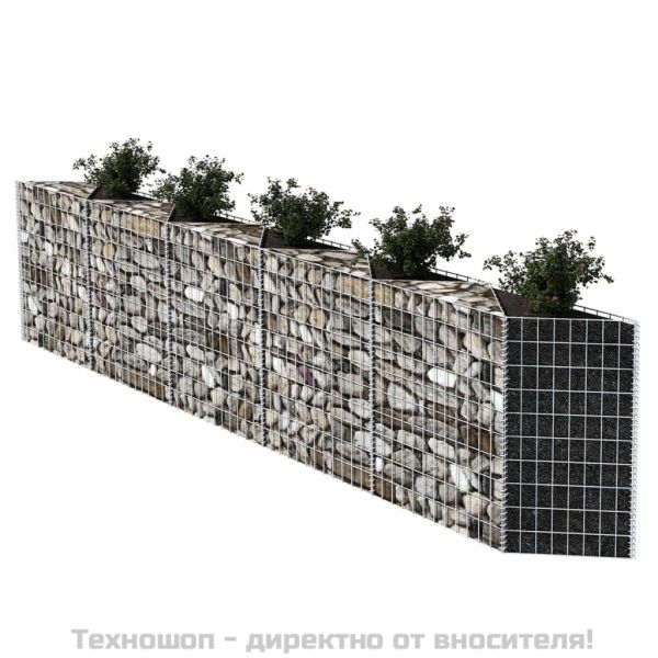 Габионна кошница, поцинкована стомана, 300x30x100 см