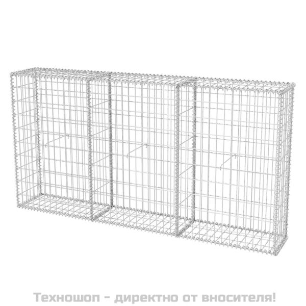 Габионна кошница, поцинкована стомана, 200x30x100 см