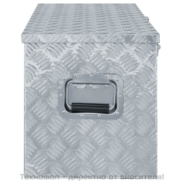 Алуминиева кутия, 110,5x38,5x40 см, сребриста