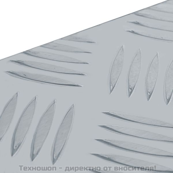 Алуминиева кутия, 110,5x38,5x40 см, сребриста