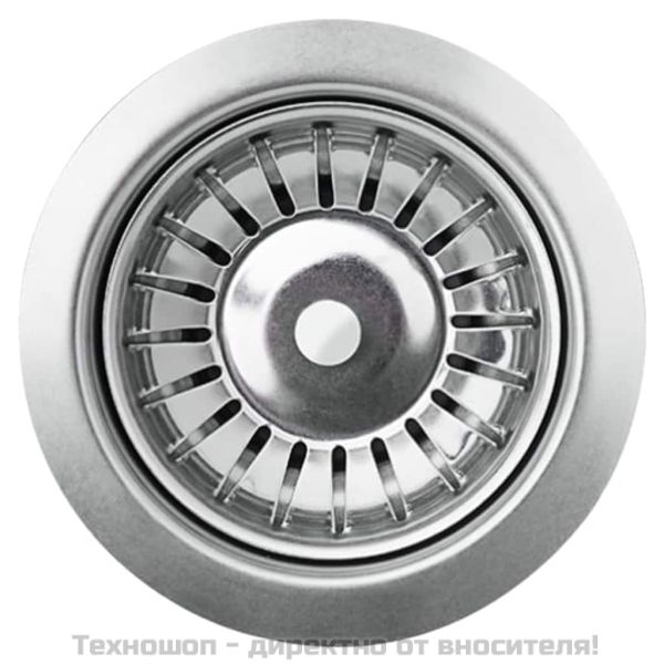 Гранитна кухненска мивка с едно корито, сива