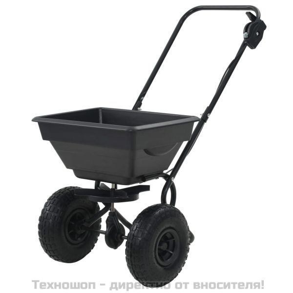 Ръчен разпръсквач за сол, PVC и стомана, 80x46x75 см, 15 л