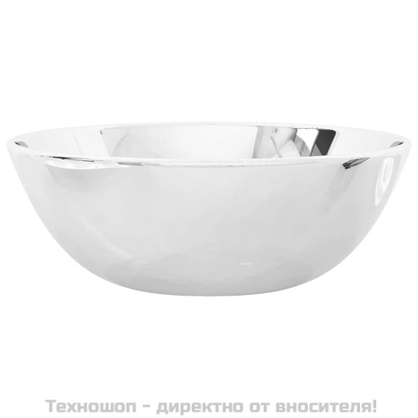 Мивка, 28x10 см, керамична, сребриста