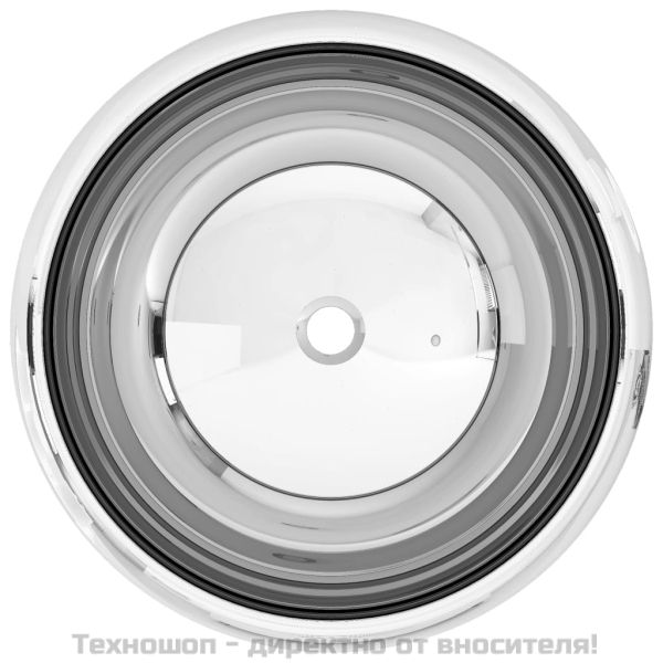 Мивка, 40x15 см, керамична, сребриста