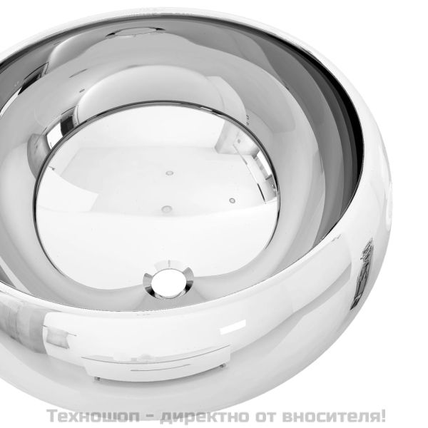 Мивка, 40x15 см, керамична, сребриста