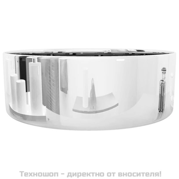 Мивка, 40x15 см, керамична, сребриста