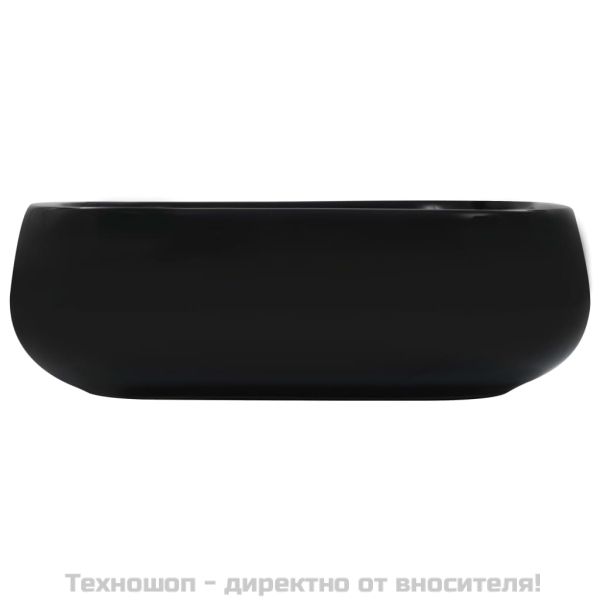 Мивка, 44,5x39,5x14,5 см, керамична, черна