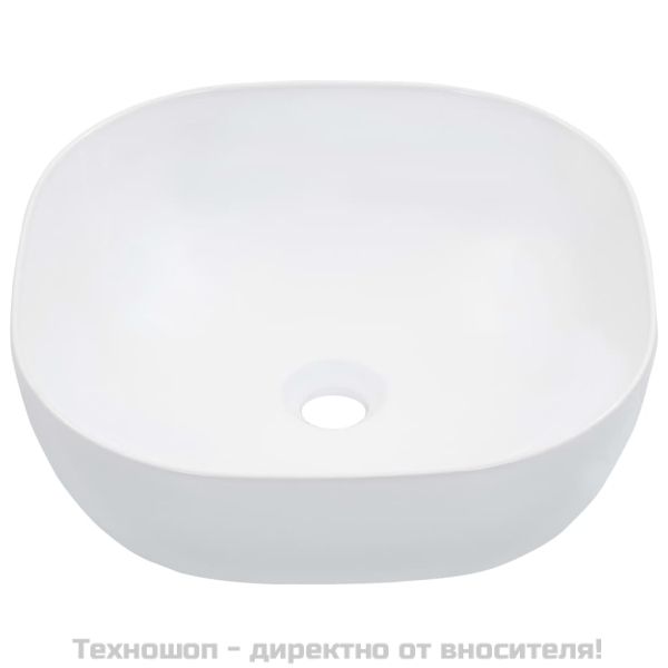 Мивка, 42,5x42,5x14,5 см, керамична, бяла