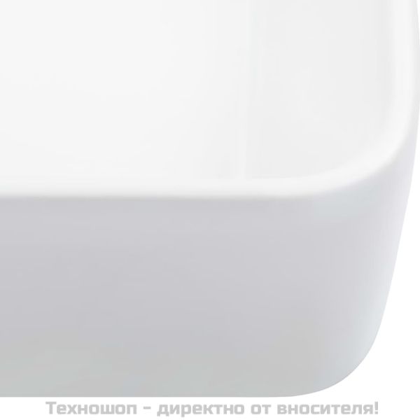 Мивка, 40x30x13 см, керамична, бяла