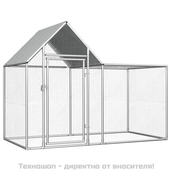 Птичарник, 2x1x1,5 м, поцинкована стомана