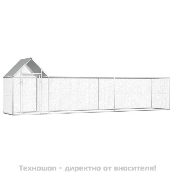 Птичарник, 5x1x1,5 м, поцинкована стомана