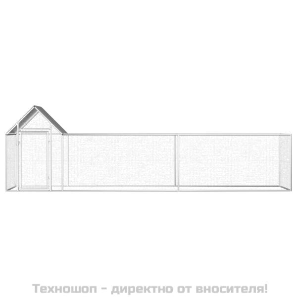 Птичарник, 5x1x1,5 м, поцинкована стомана