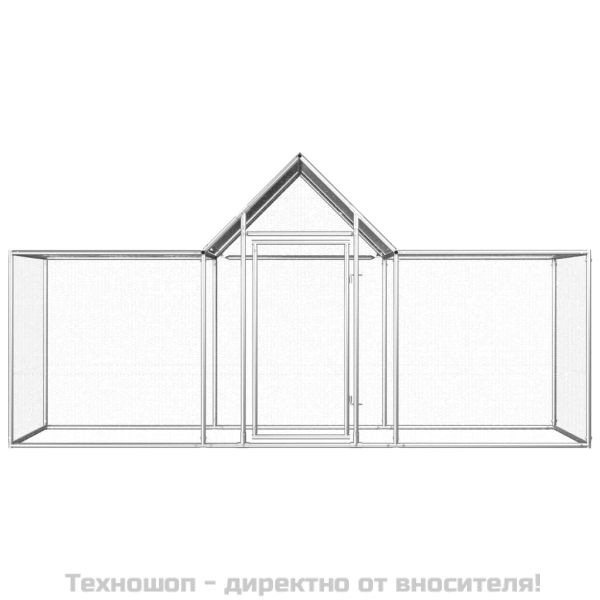 Птичарник, 3x1x1,5 м, поцинкована стомана