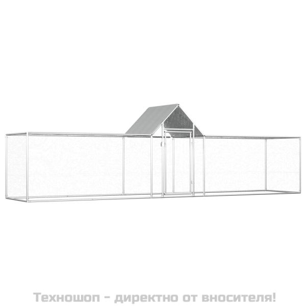 Птичарник, 5x1x1,5 м, поцинкована стомана