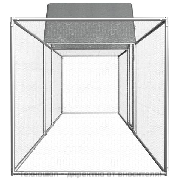 Птичарник, 5x1x1,5 м, поцинкована стомана