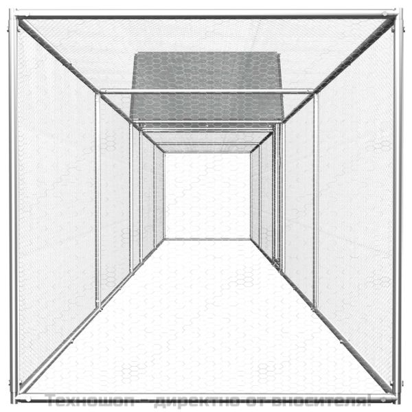 Птичарник, 9x1x1,5 м, поцинкована стомана