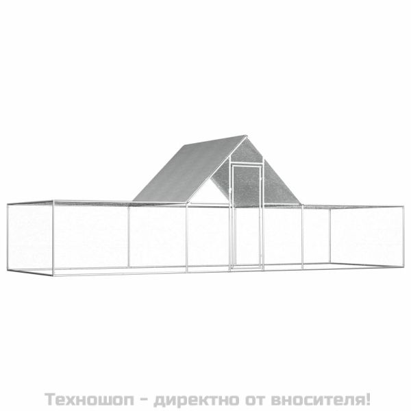 Птичарник, 6x2x2 м, поцинкована стомана