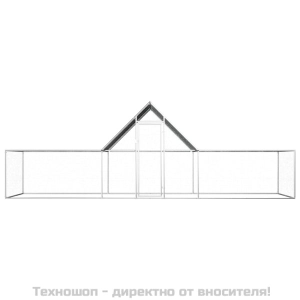 Птичарник, 6x2x2 м, поцинкована стомана
