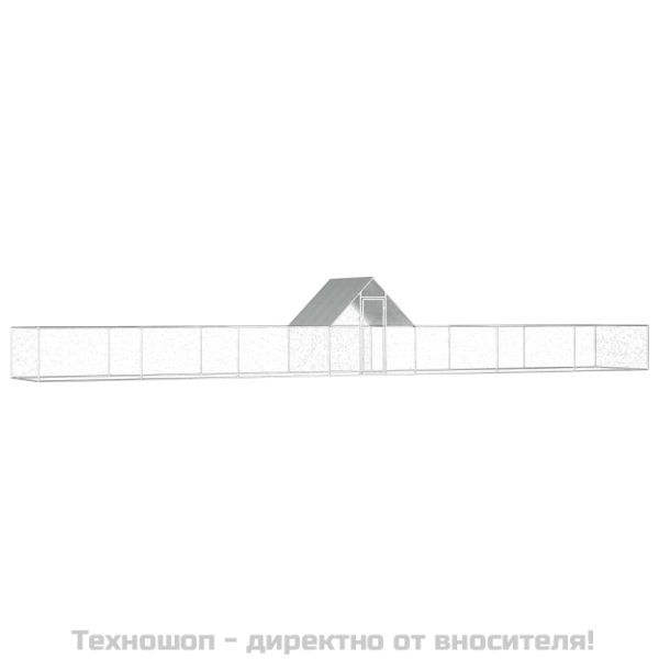 Птичарник, 14x2x2 м, поцинкована стомана
