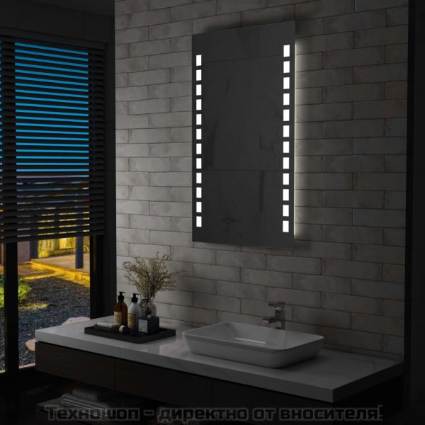 LED стенно огледало за баня 60x100 см