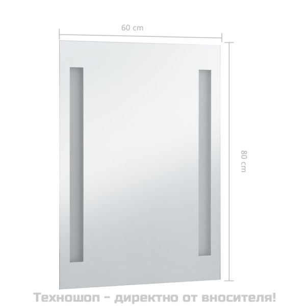 LED стенно огледало за баня 60x80 см