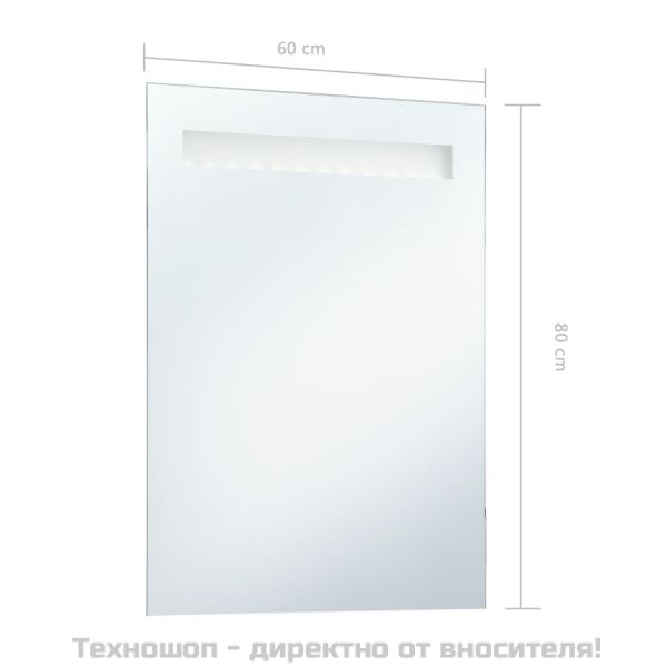 LED стенно огледало за баня 60x80 см