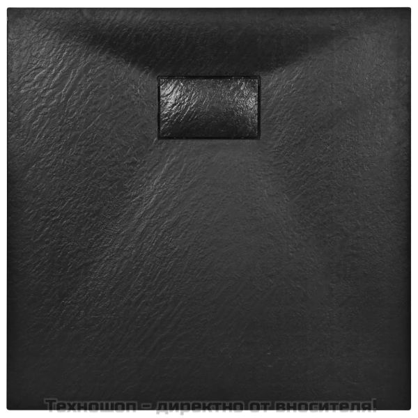 Душ корито, SMC, черно, 80x80 см