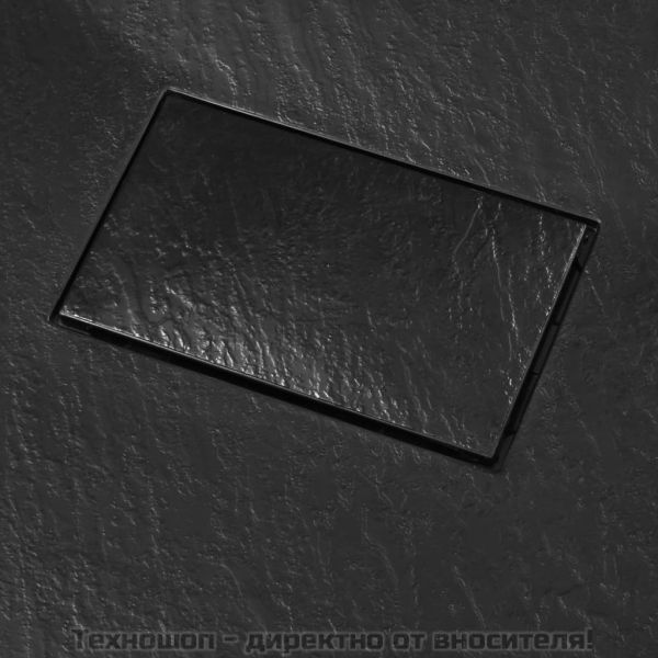 Душ корито, SMC, черно, 90x90 см