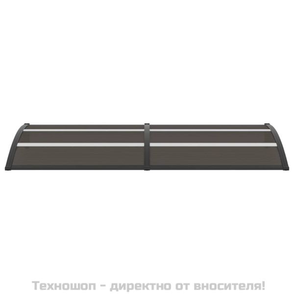 Навес за врата черен 240x75 см PC