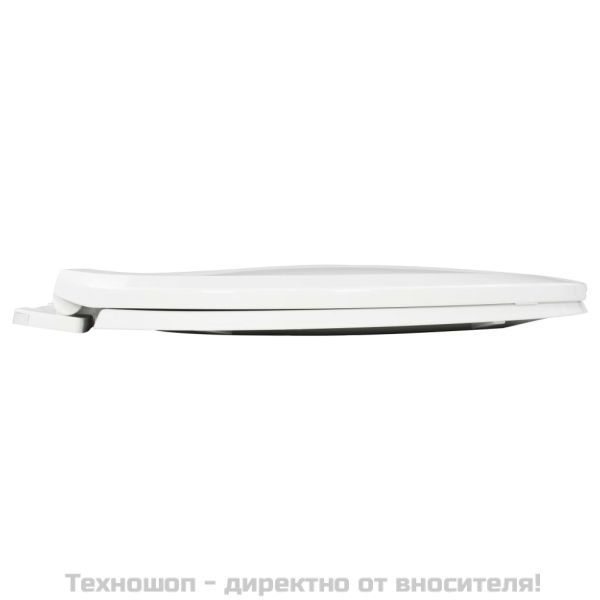 Тоалетна седалка, плавно затваряне, бърз монтаж/демонтаж, бяла