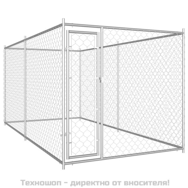 Дворна клетка за кучета, 382x192x185 см