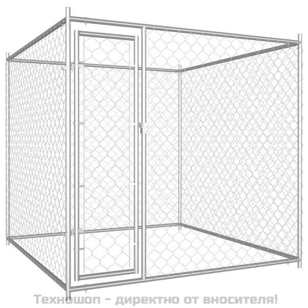 Дворна клетка за кучета, 193x193x185 см