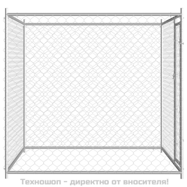 Дворна клетка за кучета, 193x193x185 см