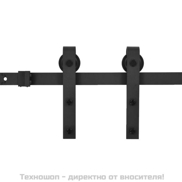 Комплект механизъм за плъзгаща врата SKIEN 183 см стомана черен