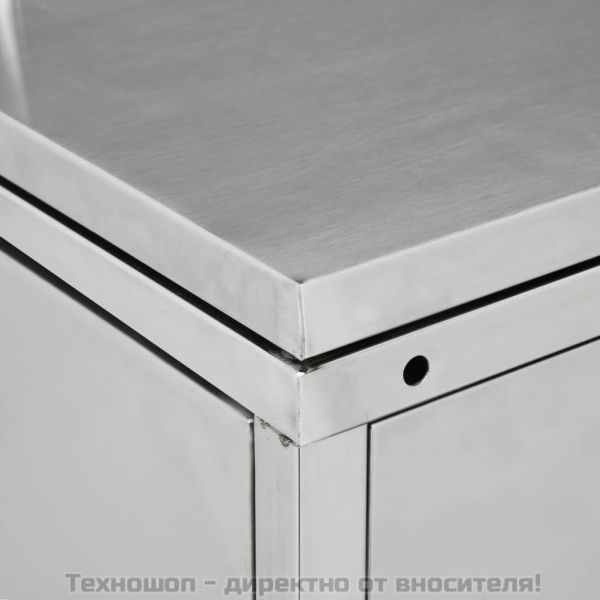 Единичен навес за кофа за смет 240 л, неръждаема стомана