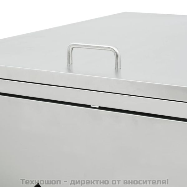 Единичен навес за кофа за смет 240 л, неръждаема стомана