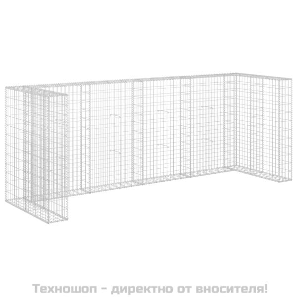 Габионна стена за контейнери поцинкована стомана 320x100x120 см