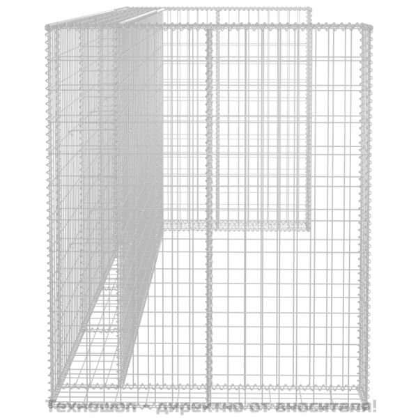 Габионна стена за контейнери поцинкована стомана 320x100x120 см