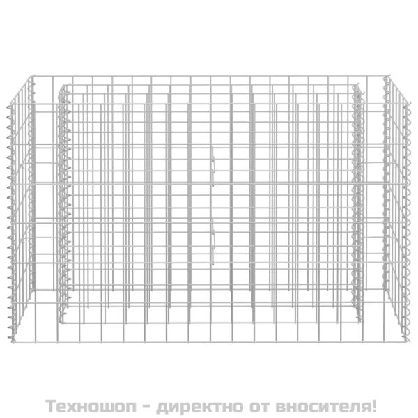 Габион повдигната леха, поцинкована стомана, 90x30x60 см