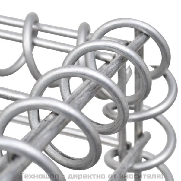 Габион повдигната леха, поцинкована стомана, 360x30x30 cм