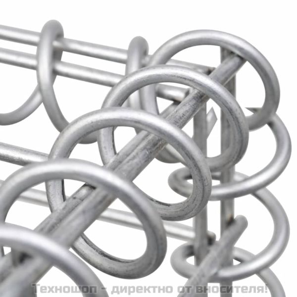 Габион повдигната леха, поцинкована стомана, 360x30x60 cм