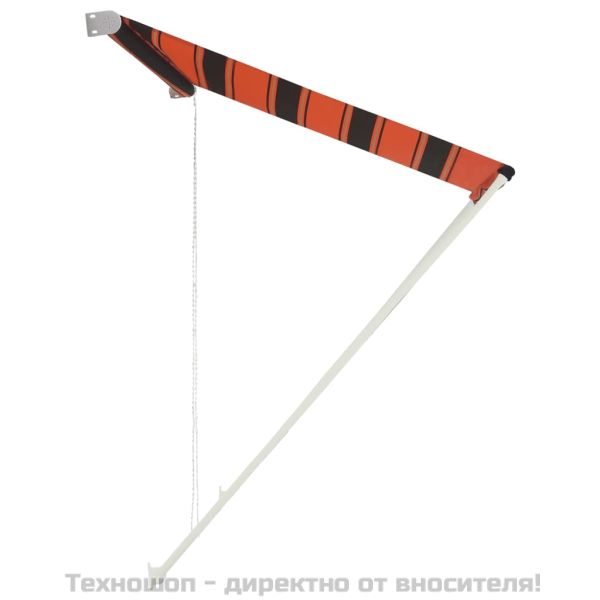 Сенник с падащо рамо, 300х150 см, оранжево и кафяво