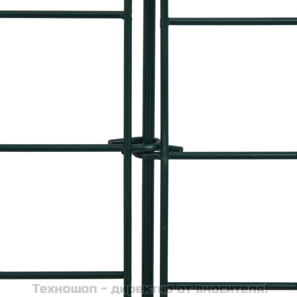 Комплект градински огради 77,5x64 см зелен