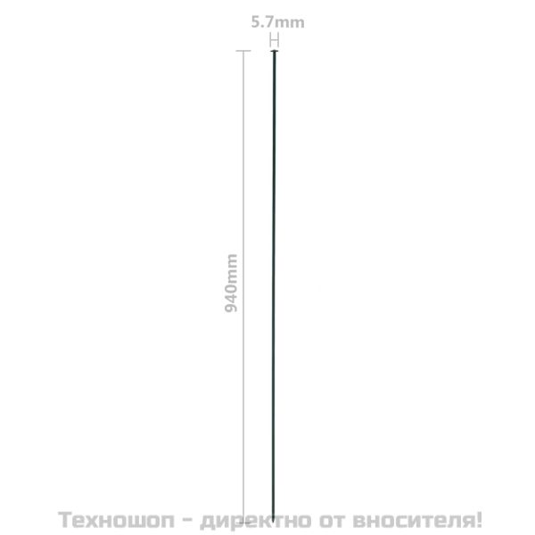 Комплект градински огради 77,5x64 см зелен